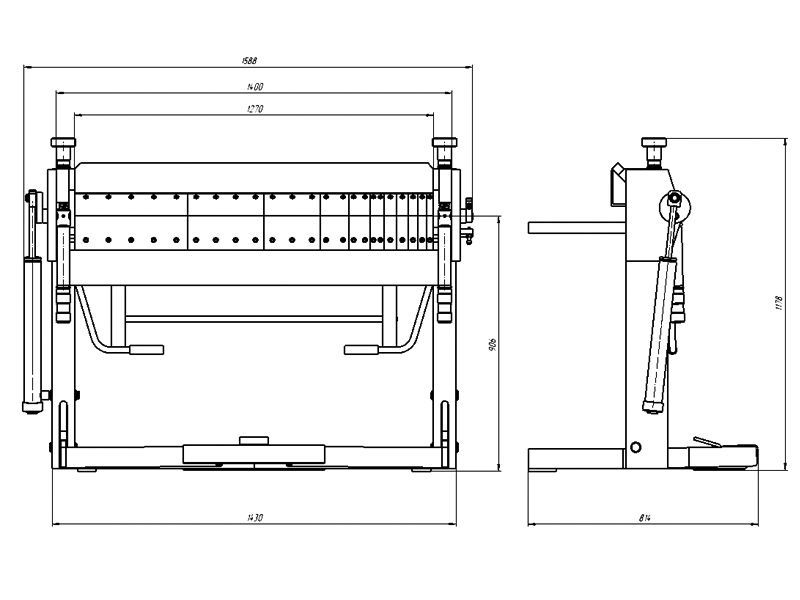Сегментный листогибочный станок ЛСУ-1270х2