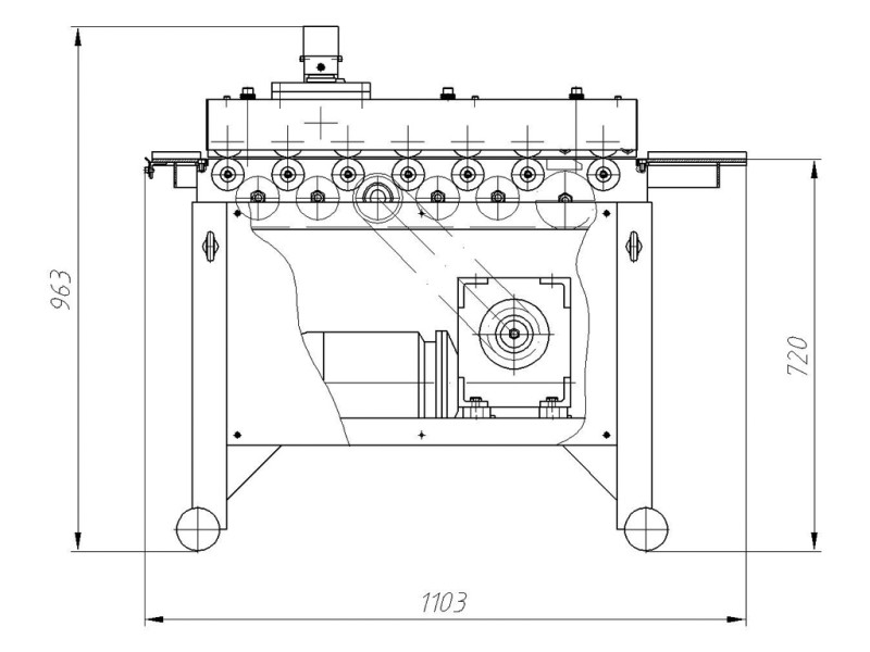 Фальцепрокатный станок для воздуховодов ФЦ