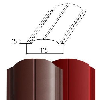 Полукруглый штакетный профиль